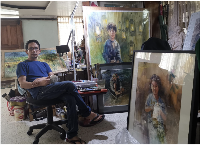 drybrush Philippine Art Gallery - Warlito "Lito" Ballaran Painter