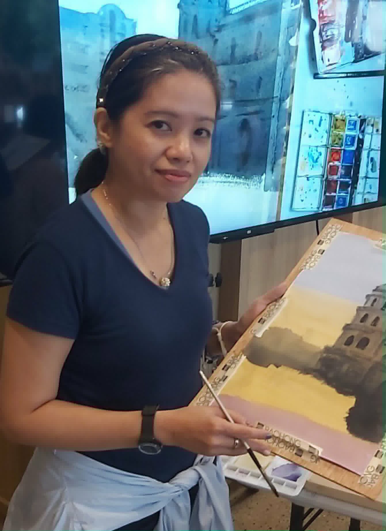 drybrush Gallery - Philippine/Local artists - Annie Villasin- Young -  Painter